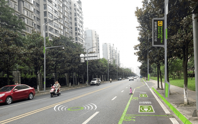 réverbère mené intelligent