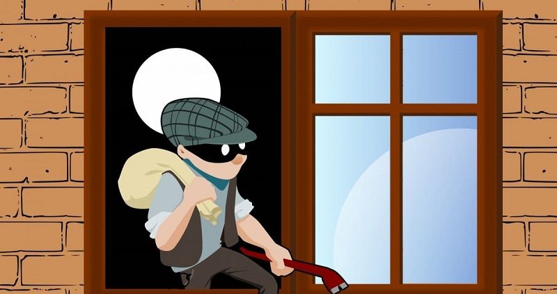 thief-steal-house window climbs stealing concept burglar crime safety security mask danger robbery robber gangster criminal arrest burglary