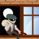 thief-steal-house window climbs stealing concept burglar crime safety security mask danger robbery robber gangster criminal arrest burglary