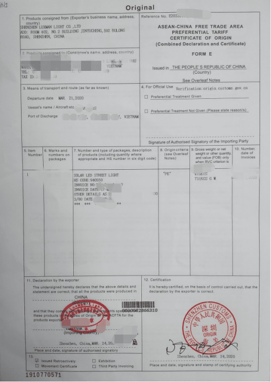 Form E Solarleuchte