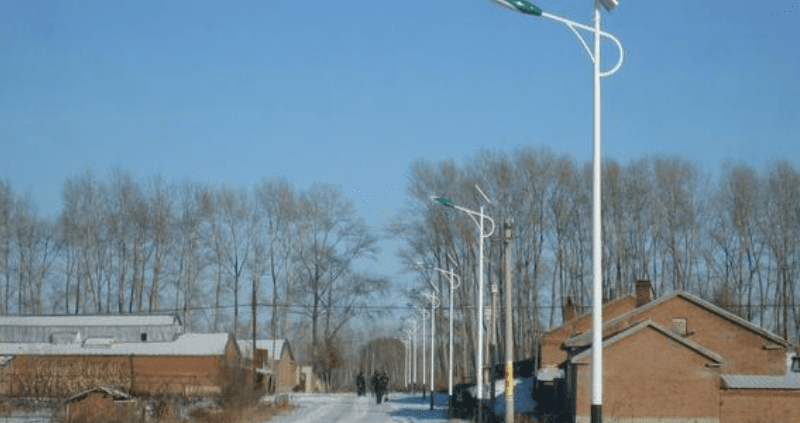 Solar-Straßenlaterne für den ländlichen Raum