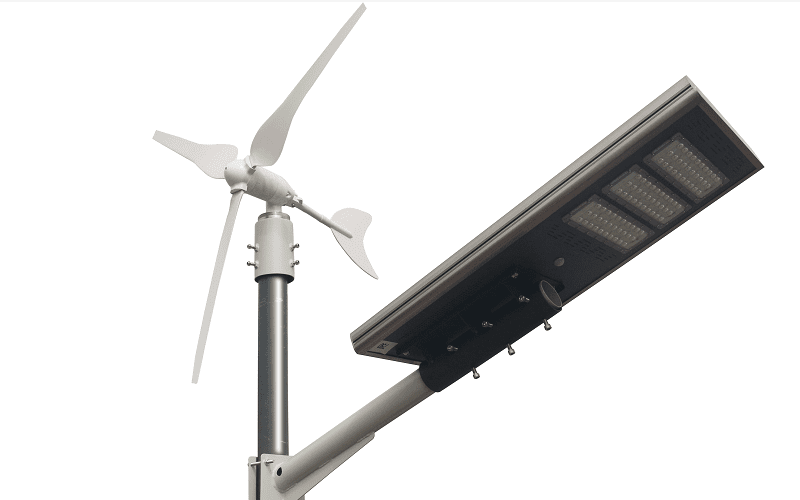 lampadaire hybride solaire éolien