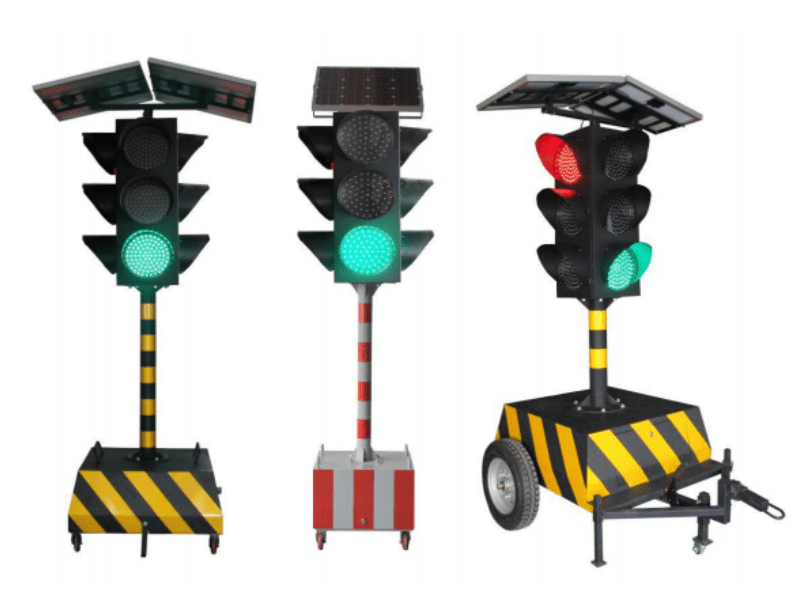 solar powered traffic lights