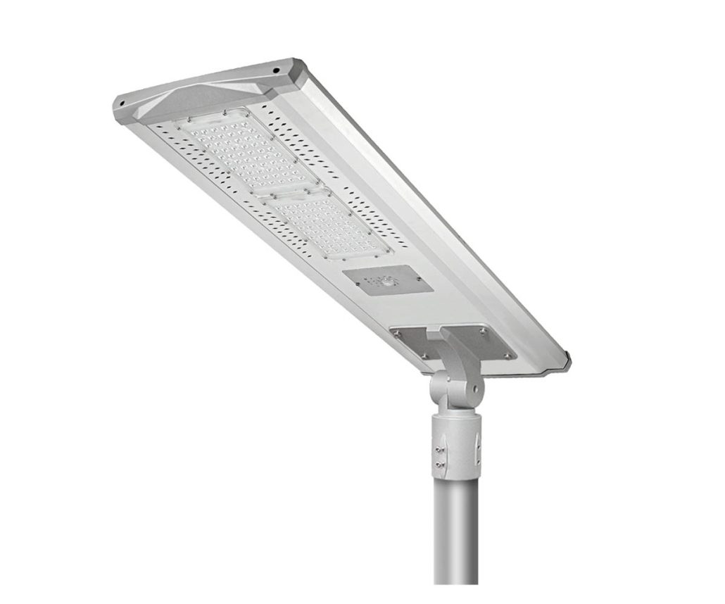 tudo em um poste de luz solar