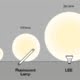 Eficacia luminosa de diferentes lámparas con el mismo vatio