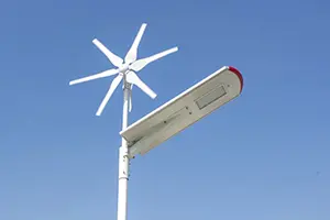 lampadaire-hybride-éolienne-solaire