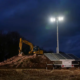 Torre de iluminação solar portátil móvel