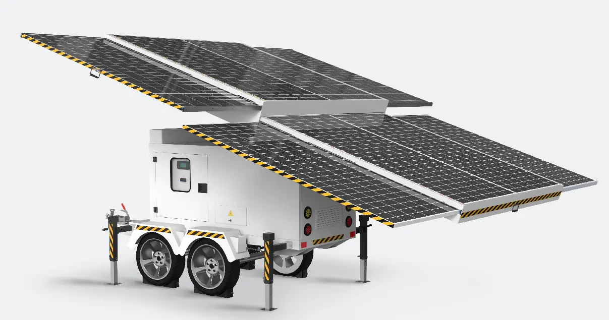 مولد الطاقة الشمسية المحمول 3 تجمع خزانة الطاقة الشمسية "صن+ديزل" بين الطاقة الشمسية ومولدات الديزل، مما يوفر حلاً هجينًا موثوقًا به للطاقة. يضمن هذا الحل استمرارية الطاقة، حتى في المناطق ذات أشعة الشمس المتقلبة، مع تقليل استهلاك الوقود وتكاليف التشغيل. كما يُقلل استخدام الطاقة الشمسية من انبعاثات الكربون، مما يجعلها خيارًا صديقًا للبيئة للمواقع النائية، وأعمال البناء، وتطبيقات الطاقة في حالات الطوارئ.