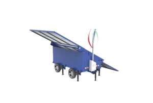 Sun+Wind Hybrid Solar Tailers 3 Sun+Wind Mobile Solar Generator, Mobile Solar Energy Storage Cabinet