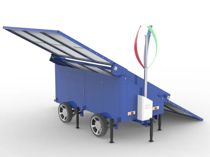 Sun+Wind Hybrid Solar Tailers2 Sun+Wind Mobile Solar Generator