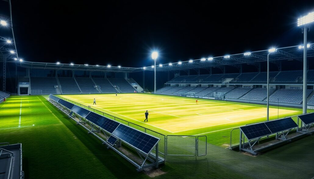 Solar Lighting Design for Sports Venues